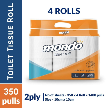 Mondo Tissue Roll(4 in 1 pack/3ply)